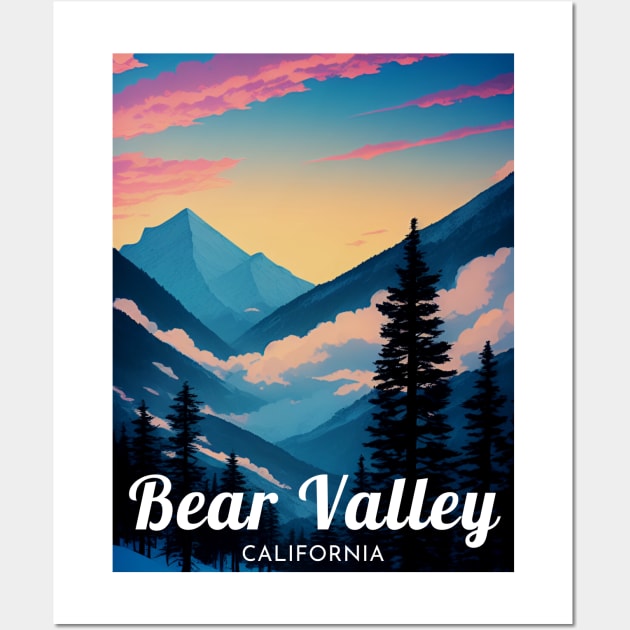 Bear Valley California United States ski Wall Art by UbunTo